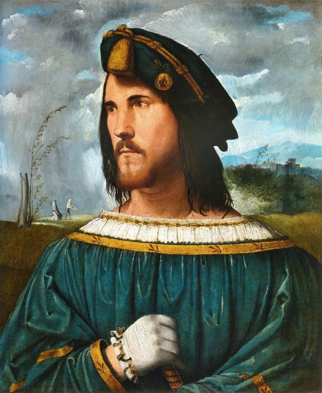 «Портрет дворянина» работы Альтобелло Мелоне, 1500 - 1524 годы. Предполагаемый портрет Чезаре Борджиа